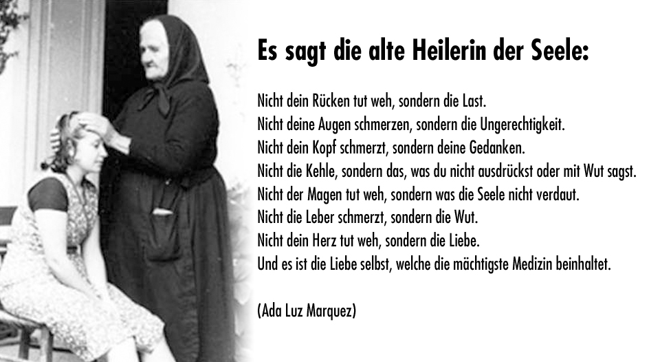 Die Heilerin - Text von Ada Luz Marquez