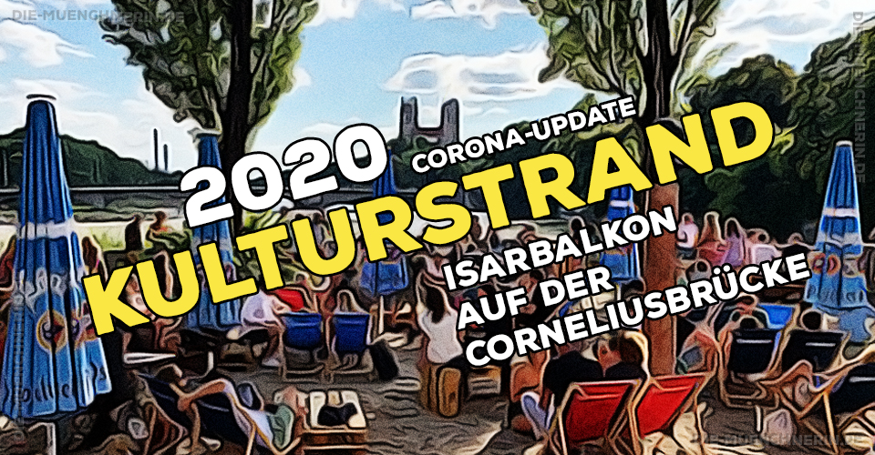 Kulturstrand München 2020 auf dem Isarbalkon